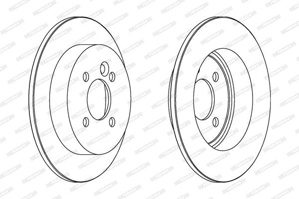 Stabdžių diskas FERODO DDF1128C