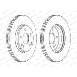 Stabdžių diskas FERODO DDF1134C