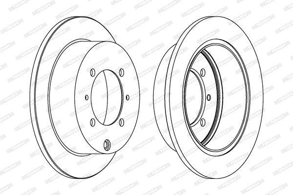 Stabdžių diskas FERODO DDF1141