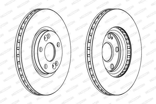 Stabdžių diskas FERODO DDF1143