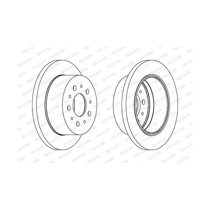 Stabdžių diskas FERODO DDF1144