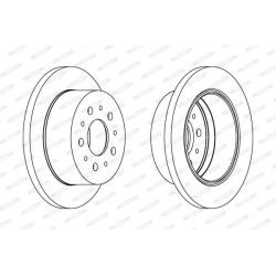 Stabdžių diskas FERODO DDF1144C