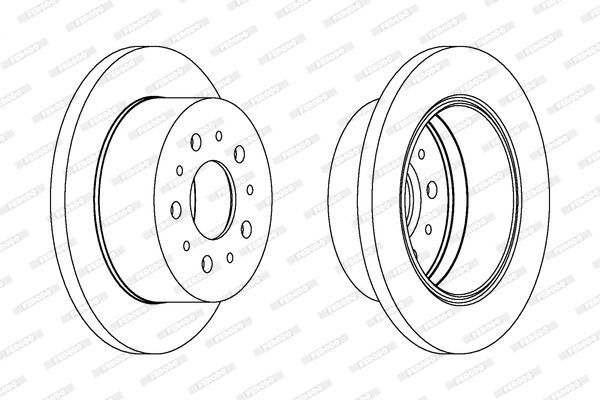 Stabdžių diskas FERODO DDF1145