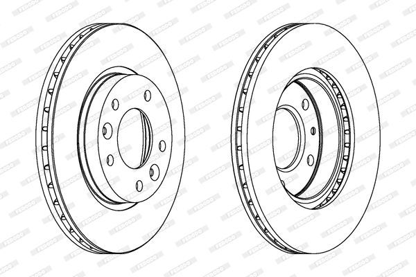 Stabdžių diskas FERODO DDF1146