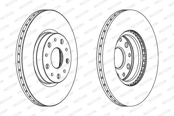 Stabdžių diskas FERODO DDF1168