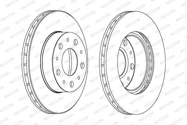 Stabdžių diskas FERODO DDF1171