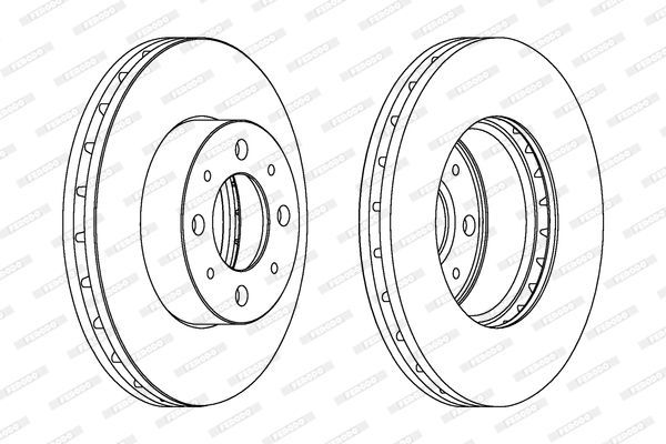 Stabdžių diskas FERODO DDF1179C