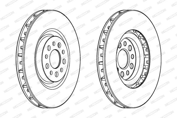 Stabdžių diskas FERODO DDF1180