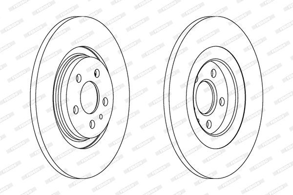 Stabdžių diskas FERODO DDF1181C
