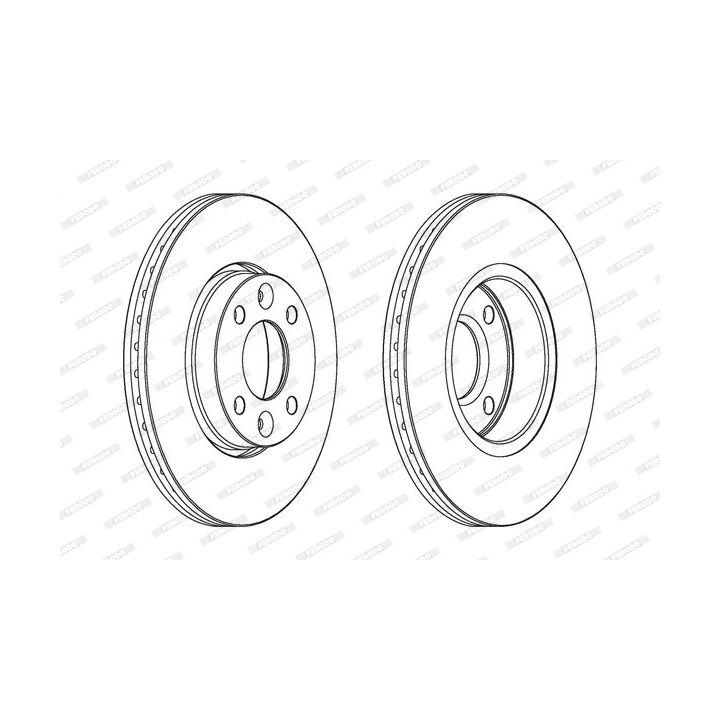 Stabdžių diskas FERODO DDF1201