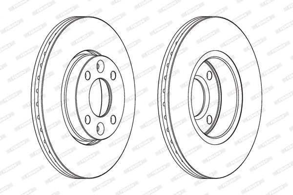 Stabdžių diskas FERODO DDF1201C