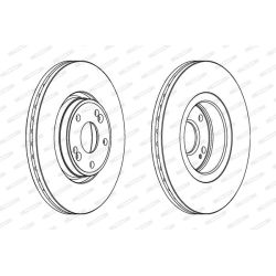 Stabdžių diskas FERODO DDF1205C