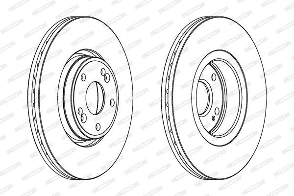 Stabdžių diskas FERODO DDF1205C