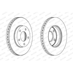 Stabdžių diskas FERODO DDF1209C