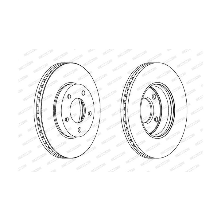 Stabdžių diskas FERODO DDF1209C
