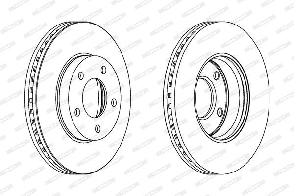 Stabdžių diskas FERODO DDF1209C