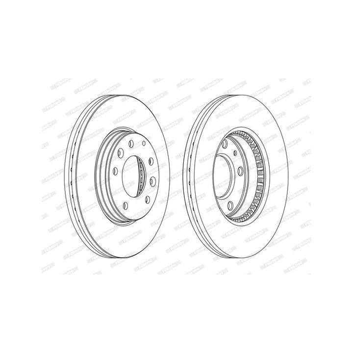 Stabdžių diskas FERODO DDF1210C