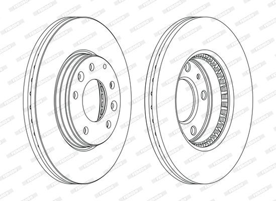 Stabdžių diskas FERODO DDF1210C