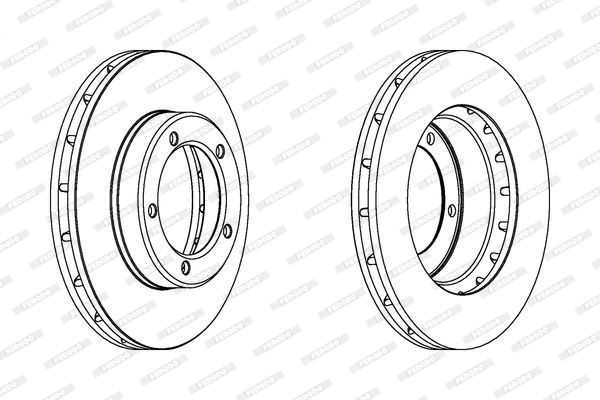 Stabdžių diskas FERODO DDF1211C-1
