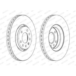 Stabdžių diskas FERODO DDF1215C