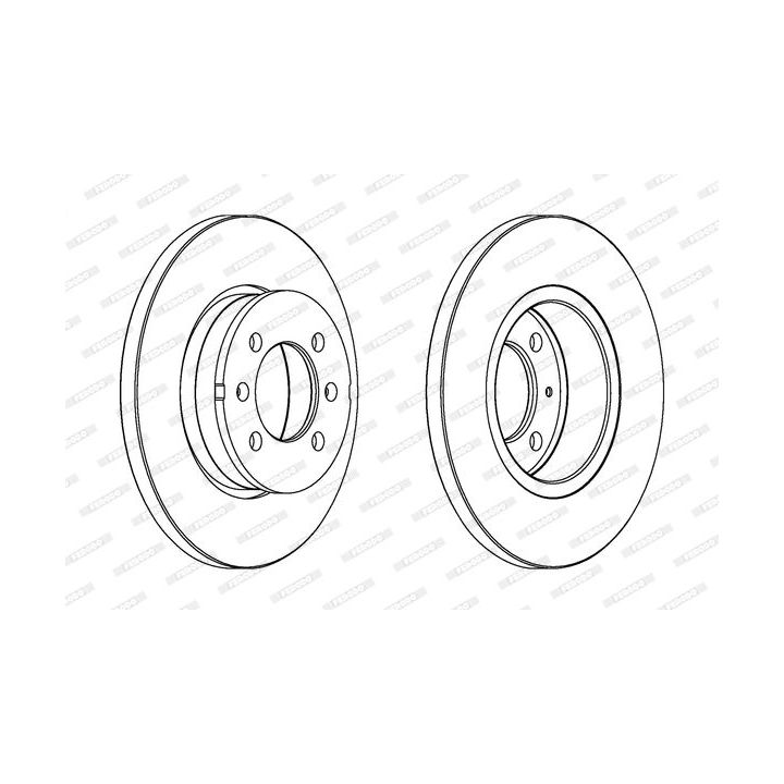 Stabdžių diskas FERODO DDF123