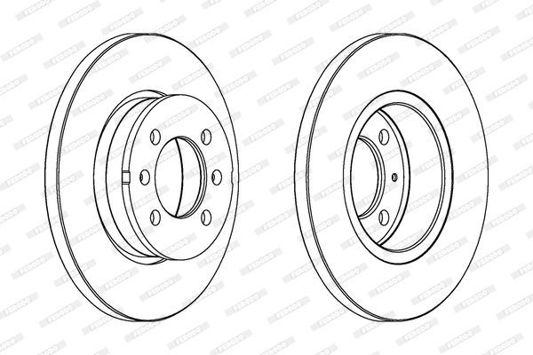 Stabdžių diskas FERODO DDF123