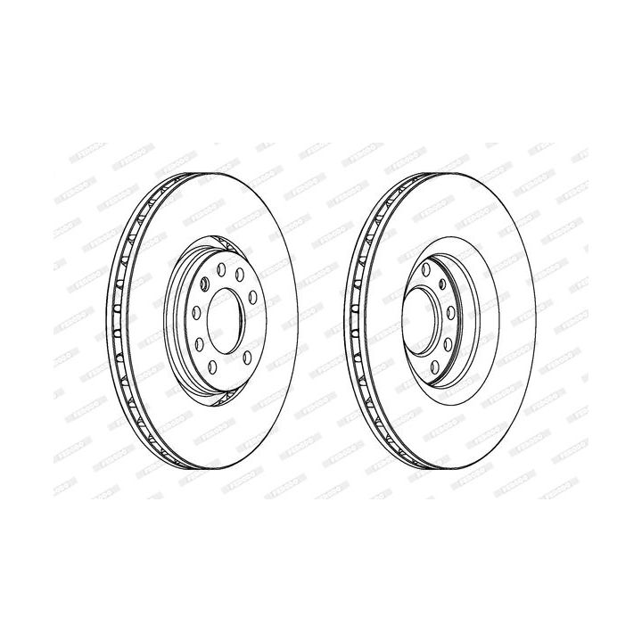 Stabdžių diskas FERODO DDF1237C-1