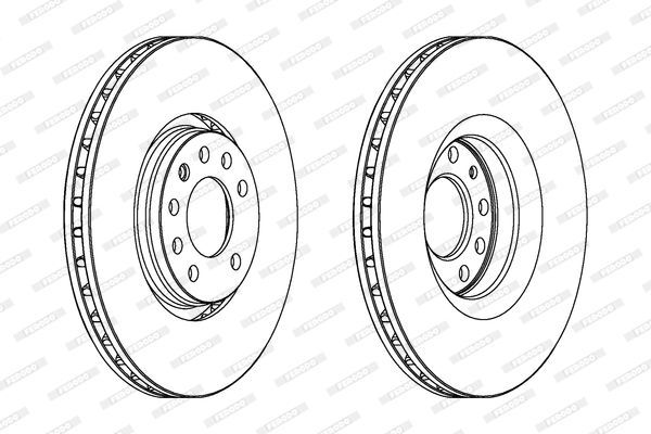 Stabdžių diskas FERODO DDF1237C-1