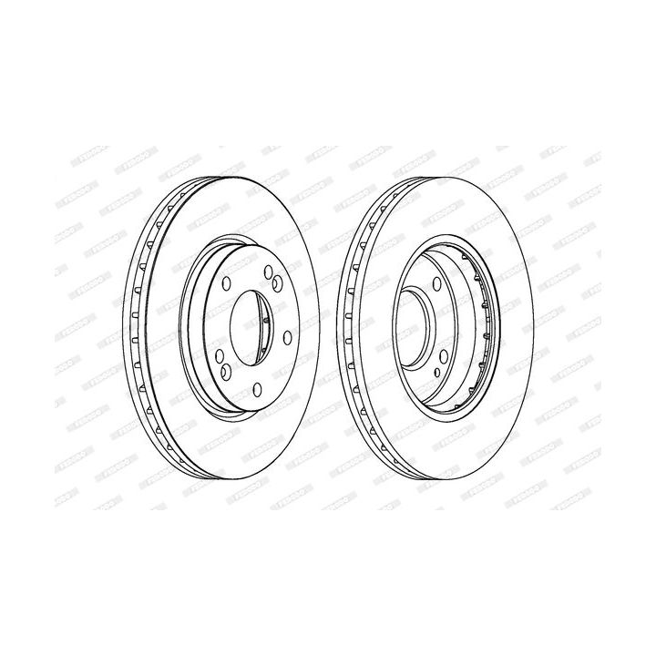 Stabdžių diskas FERODO DDF1239