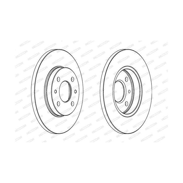 Stabdžių diskas FERODO DDF125