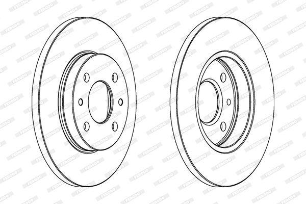 Stabdžių diskas FERODO DDF125