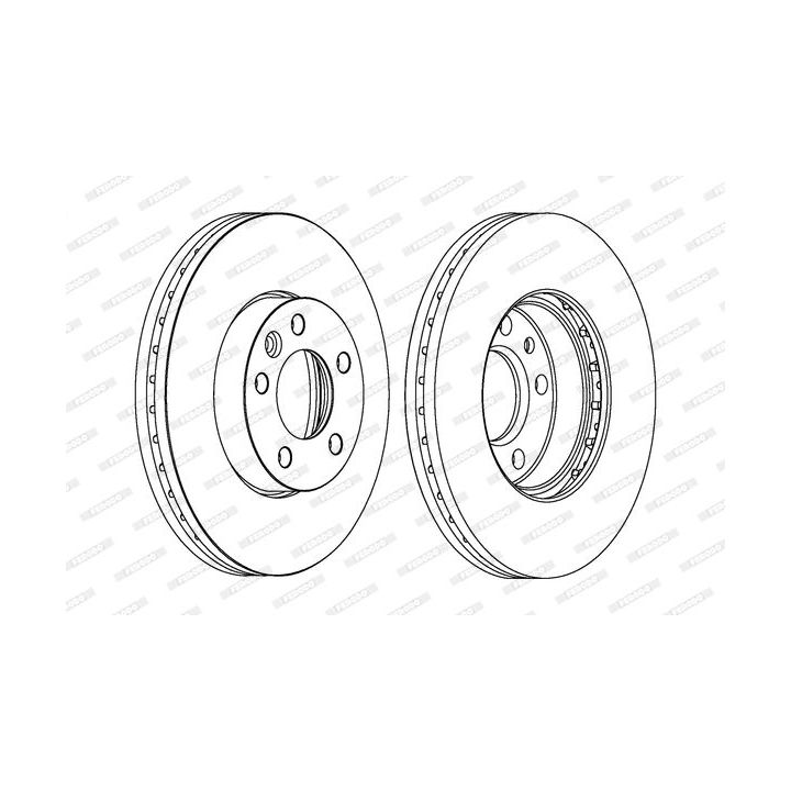 Stabdžių diskas FERODO DDF1253C-1