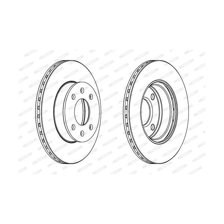 Stabdžių diskas FERODO DDF1268C