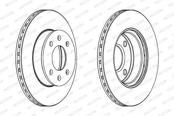 Stabdžių diskas FERODO DDF1268C
