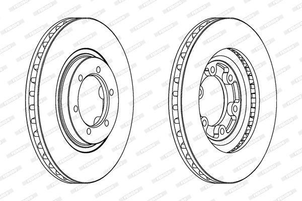 Stabdžių diskas FERODO DDF1269