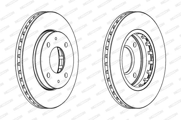 Stabdžių diskas FERODO DDF1270