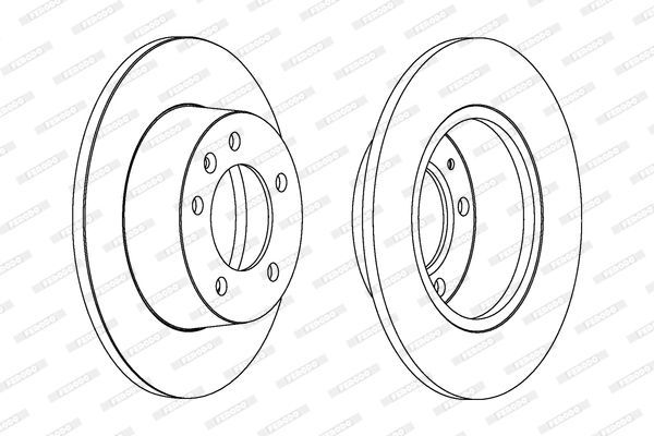 Stabdžių diskas FERODO DDF1272C