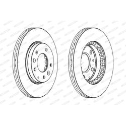 Stabdžių diskas FERODO DDF1278C