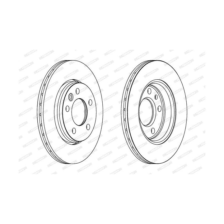 Stabdžių diskas FERODO DDF1286