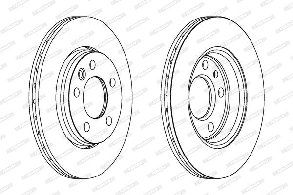 Stabdžių diskas FERODO DDF1286C