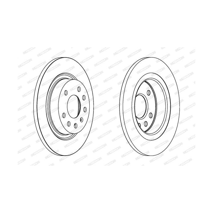 Stabdžių diskas FERODO DDF1288C