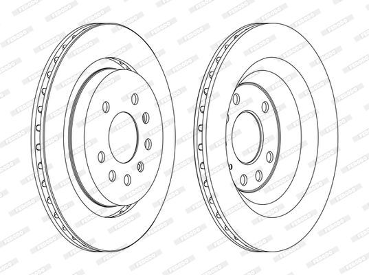 Stabdžių diskas FERODO DDF1289C