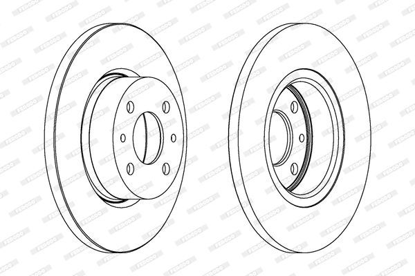 Stabdžių diskas FERODO DDF129