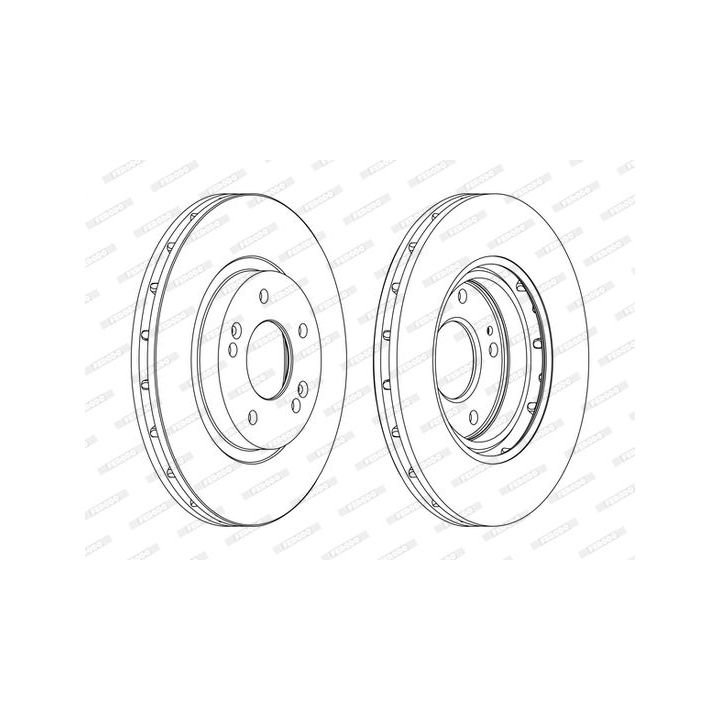 Stabdžių diskas FERODO DDF1292C