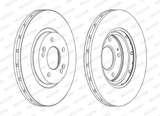 Stabdžių diskas FERODO DDF1292C