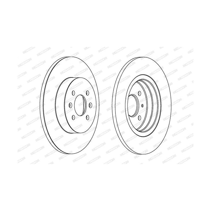 Stabdžių diskas FERODO DDF1295