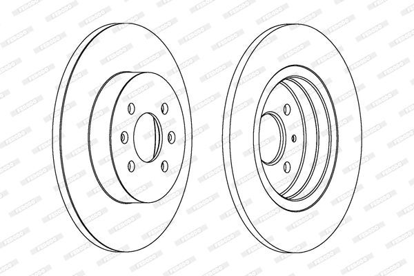 Stabdžių diskas FERODO DDF1295