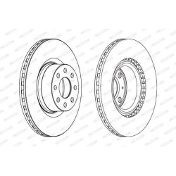 Stabdžių diskas FERODO DDF1298C