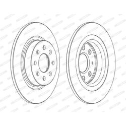 Stabdžių diskas FERODO DDF1299C