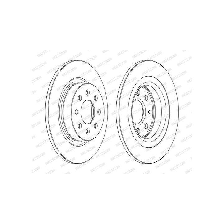 Stabdžių diskas FERODO DDF1299C